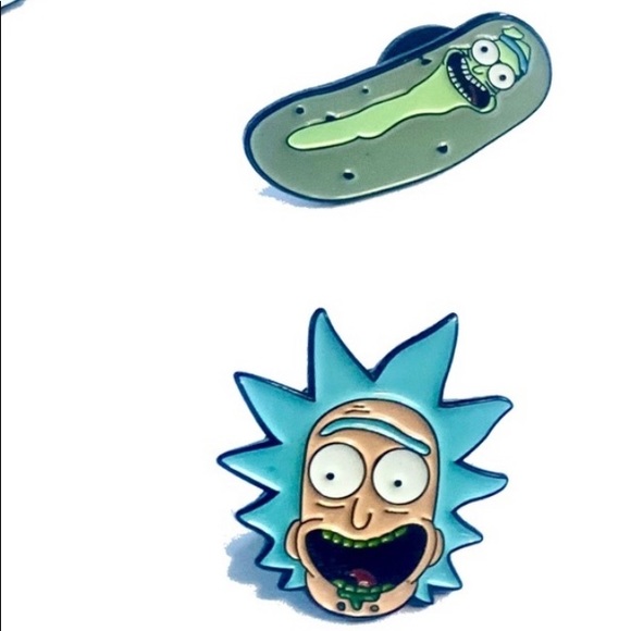 Set of 3 Rick and Morty Lapel Pins Pickle Rick - Picture 5 of 15